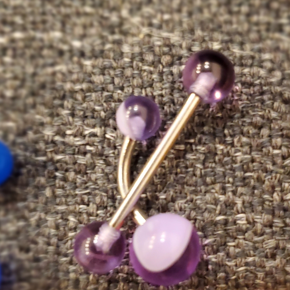 Pair of matching piercings